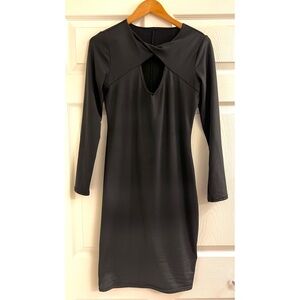 Fleece Lined Cutout Dress